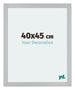 Mura MDF Marco de Fotos 40x45cm Plateado mate Parte delantera Tamano | Yourdecoration.es
