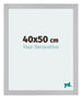 Mura MDF Marco de Fotos 40x50cm Plateado mate Parte delantera Tamano | Yourdecoration.es