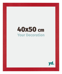Mura MDF Marco de Fotos 40x50cm Rojo Parte delantera Tamano | Yourdecoration.es