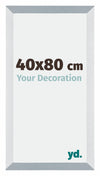 Mura MDF Marco de Fotos 40x80cm Aluminio Cepillado Parte delantera Tamano | Yourdecoration.es