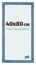 Mura MDF Marco de Fotos 40x80cm Claro azul barrido Parte delantera Tamano | Yourdecoration.es
