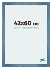 Mura MDF Marco de Fotos 42x60cm Claro azul barrido Parte delantera Tamano | Yourdecoration.es