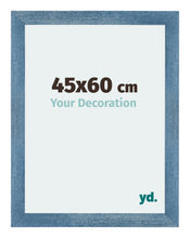 Mura MDF Marco de Fotos 45x60cm Claro azul barrido Parte delantera Tamano | Yourdecoration.es