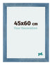 Mura MDF Marco de Fotos 45x60cm Claro azul barrido Parte delantera Tamano | Yourdecoration.es