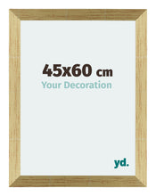 Mura MDF Marco de Fotos 45x60cm Dorado brillante Parte delantera Tamano | Yourdecoration.es