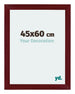 Mura MDF Marco de Fotos 45x60cm Vino tinto barrido Parte delantera Tamano | Yourdecoration.es