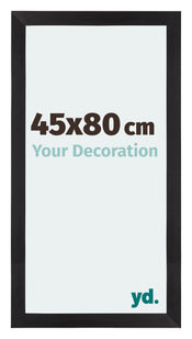 Mura MDF Marco de Fotos 45x80cm Negro grano de madera Parte delantera Tamano | Yourdecoration.es