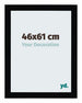 Mura MDF Marco de Fotos 46x61cm Negro Muy Brillante Delantera Tamano | Yourdecoration.es