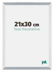 Mura MDF Marco de Fotos 48x67cm Aluminio Cepillado Delantera Tamano | Yourdecoration.es