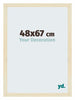 Mura MDF Marco de Fotos 48x67cm Arena Barrido Delantera Tamano | Yourdecoration.es