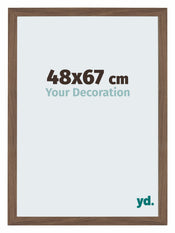 Mura MDF Marco de Fotos 48x67cm Nogal Oscuro Delantera Tamano | Yourdecoration.es
