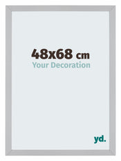 Mura MDF Marco de Fotos 48x68cm Plateado mate Parte delantera Tamano | Yourdecoration.es