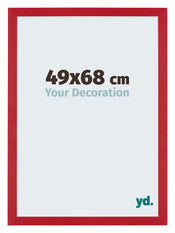 Mura MDF Marco de Fotos 49x68cm Rojo Delantera Tamano | Yourdecoration.es