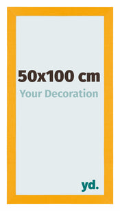 Mura MDF Marco de Fotos 50x100cm Amarillo Parte delantera Tamano | Yourdecoration.es