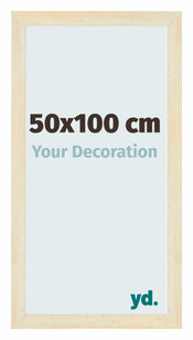 Mura MDF Marco de Fotos 50x100cm Arena barrido Parte delantera Tamano | Yourdecoration.es