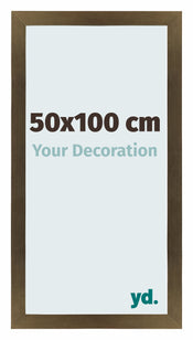 Mura MDF Marco de Fotos 50x100cm Decoracion de bronce Parte delantera Tamano | Yourdecoration.es