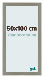 Mura MDF Marco de Fotos 50x100cm Gris Parte delantera Tamano | Yourdecoration.es