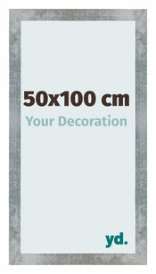 Mura MDF Marco de Fotos 50x100cm Hierro barrido Parte delantera Tamano | Yourdecoration.es