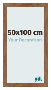 Mura MDF Marco de Fotos 50x100cm Roble Rustiek Parte delantera Tamano | Yourdecoration.es