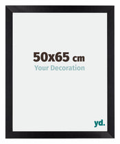 Mura MDF Marco de Fotos 50x65cm Negro Mat Parte delantera Tamano | Yourdecoration.es