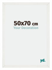 Mura MDF Marco de Fotos 50x70cm Blanco barrido Parte delantera Tamano | Yourdecoration.es