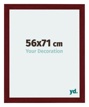 Mura MDF Marco de Fotos 56x71cm Vino tinto barrido Parte delantera Tamano | Yourdecoration.es