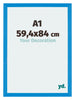Mura MDF Marco de Fotos 59 4x84cm Azul barrido Parte delantera Tamano | Yourdecoration.es