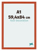 Mura MDF Marco de Fotos 59 4x84cm Naranja Parte delantera Tamano | Yourdecoration.es