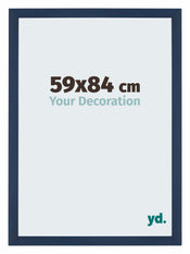 Mura MDF Marco de Fotos 59x84cm Azul Oscuro Barrido Delantera Tamano | Yourdecoration.es