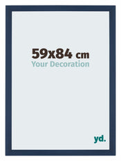 Mura MDF Marco de Fotos 59x84cm Azul Oscuro Barrido Delantera Tamano | Yourdecoration.es