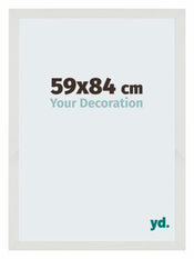 Mura MDF Marco de Fotos 59x84cm Blanco Mate Delantera Tamano | Yourdecoration.es