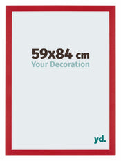 Mura MDF Marco de Fotos 59x84cm Rojo Delantera Tamano | Yourdecoration.es