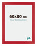 Mura MDF Marco de Fotos 60x80cm Rojo Parte delantera Tamano | Yourdecoration.es