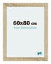 Mura MDF Marco de Fotos 60x80cm Sonoma Roble Parte delantera Tamano | Yourdecoration.es