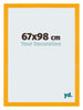 Mura MDF Marco de Fotos 67x98cm Amarillo Delantera Tamano | Yourdecoration.es