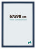 Mura MDF Marco de Fotos 67x98cm Azul Oscuro Barrido Delantera Tamano | Yourdecoration.es