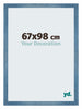 Mura MDF Marco de Fotos 67x98cm Claro Azul Barrido Delantera Tamano | Yourdecoration.es