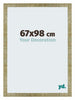 Mura MDF Marco de Fotos 67x98cm Dorado Antiguo Delantera Tamano | Yourdecoration.es