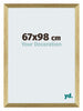 Mura MDF Marco de Fotos 67x98cm Dorado Brillante Delantera Tamano | Yourdecoration.es