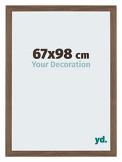 Mura MDF Marco de Fotos 67x98cm Nogal Oscuro Delantera Tamano | Yourdecoration.es