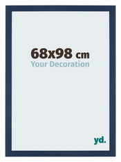 Mura MDF Marco de Fotos 68x98cm Azul Oscuro Barrido Delantera Tamano | Yourdecoration.es