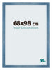Mura MDF Marco de Fotos 68x98cm Claro Azul Barrido Delantera Tamano | Yourdecoration.es