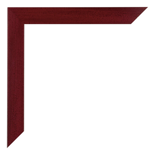 Mura MDF Marco de Fotos 70x100cm Vino tinto barrido Detalle Esquina | Yourdecoration.es