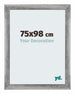 Mura MDF Marco de Fotos 75x98cm Azul Barrido Delantera Tamano | Yourdecoration.es