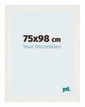 Mura MDF Marco de Fotos 75x98cm Blanco Barrido Delantera Tamano | Yourdecoration.es