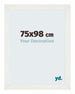 Mura MDF Marco de Fotos 75x98cm Blanco Barrido Delantera Tamano | Yourdecoration.es