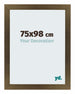 Mura MDF Marco de Fotos 75x98cm Decoracion de Bronce Delantera Tamano | Yourdecoration.es