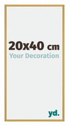 New York Aluminio Marco de Fotos 20x40cm Dorado brillante Parte delantera Tamano | Yourdecoration.es