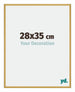 New York Aluminio Marco de Fotos 28x35cm Dorado brillante Parte delantera Tamano | Yourdecoration.es