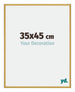 New York Aluminio Marco de Fotos 35x45cm Dorado brillante Parte delantera Tamano | Yourdecoration.es